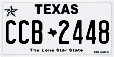 TX license plate CCB2448