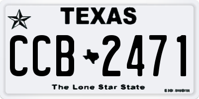 TX license plate CCB2471