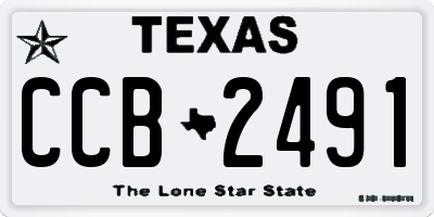 TX license plate CCB2491