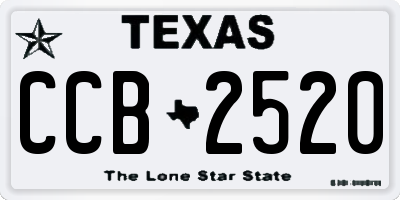 TX license plate CCB2520