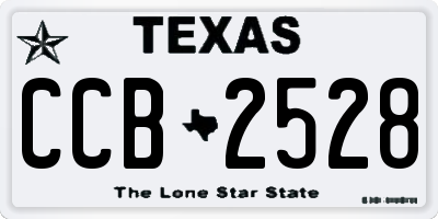 TX license plate CCB2528