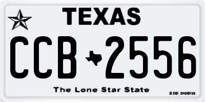 TX license plate CCB2556
