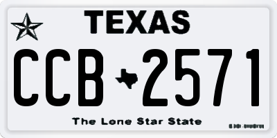 TX license plate CCB2571