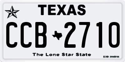 TX license plate CCB2710