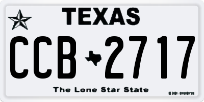 TX license plate CCB2717