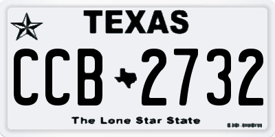 TX license plate CCB2732