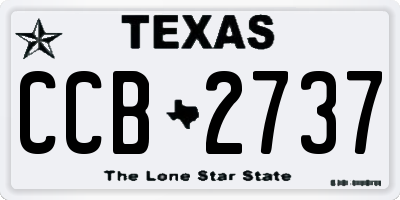 TX license plate CCB2737