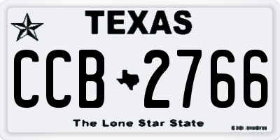 TX license plate CCB2766