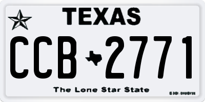 TX license plate CCB2771