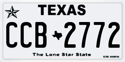 TX license plate CCB2772