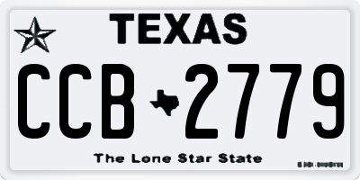 TX license plate CCB2779
