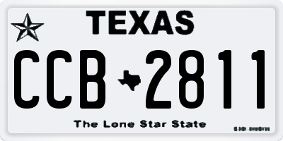 TX license plate CCB2811