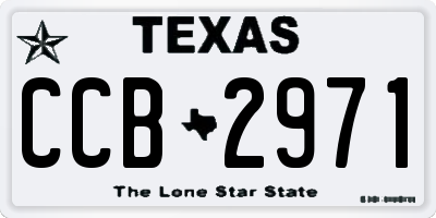 TX license plate CCB2971