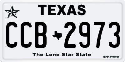 TX license plate CCB2973
