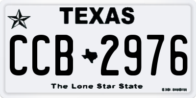 TX license plate CCB2976