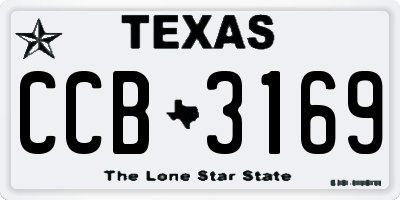 TX license plate CCB3169