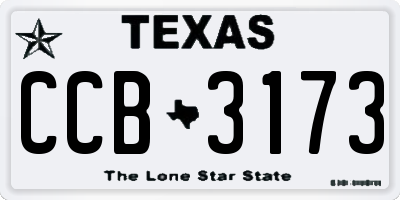 TX license plate CCB3173
