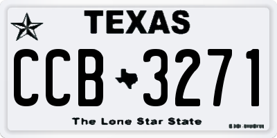 TX license plate CCB3271