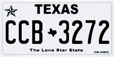 TX license plate CCB3272