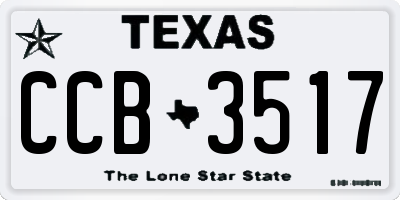 TX license plate CCB3517