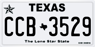 TX license plate CCB3529