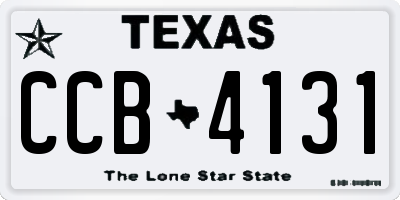 TX license plate CCB4131