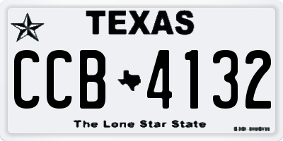 TX license plate CCB4132