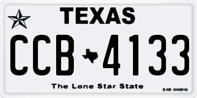 TX license plate CCB4133