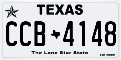 TX license plate CCB4148