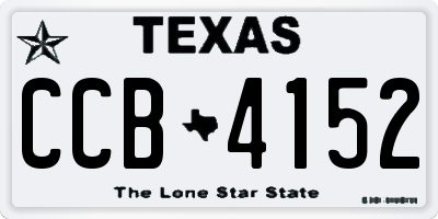 TX license plate CCB4152