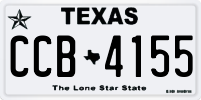 TX license plate CCB4155