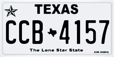 TX license plate CCB4157