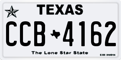 TX license plate CCB4162