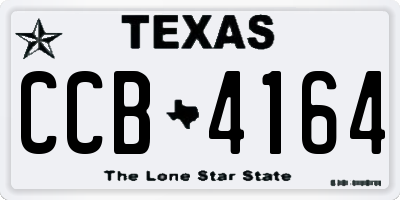 TX license plate CCB4164