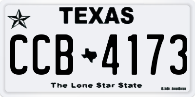 TX license plate CCB4173