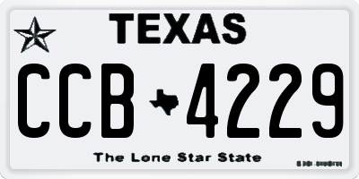 TX license plate CCB4229