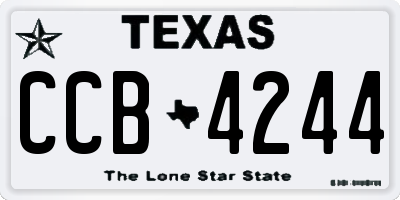 TX license plate CCB4244