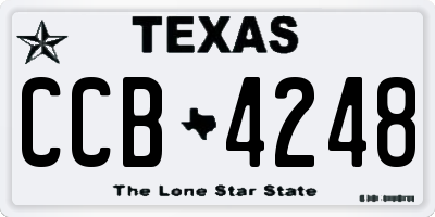 TX license plate CCB4248