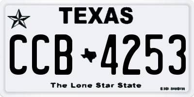 TX license plate CCB4253