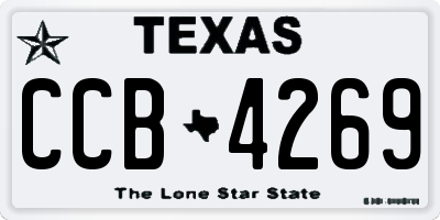 TX license plate CCB4269