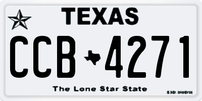 TX license plate CCB4271