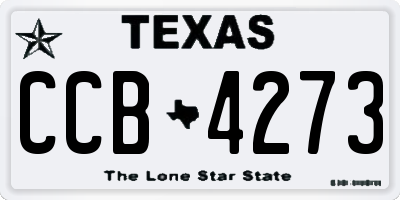 TX license plate CCB4273