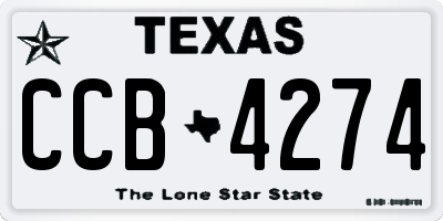 TX license plate CCB4274