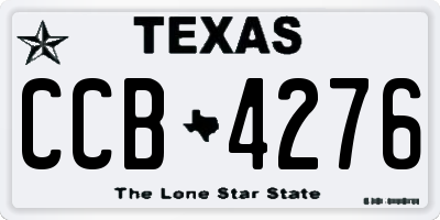 TX license plate CCB4276