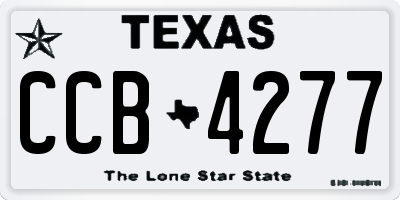 TX license plate CCB4277