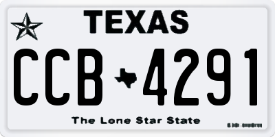 TX license plate CCB4291