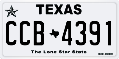 TX license plate CCB4391