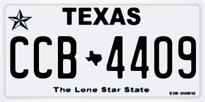 TX license plate CCB4409