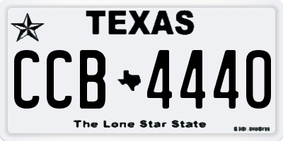 TX license plate CCB4440