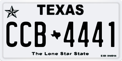 TX license plate CCB4441